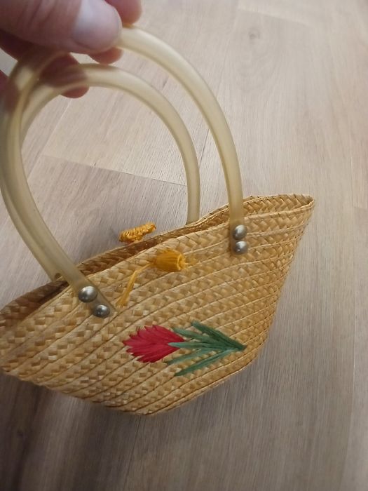 Mala de Junco com Flor