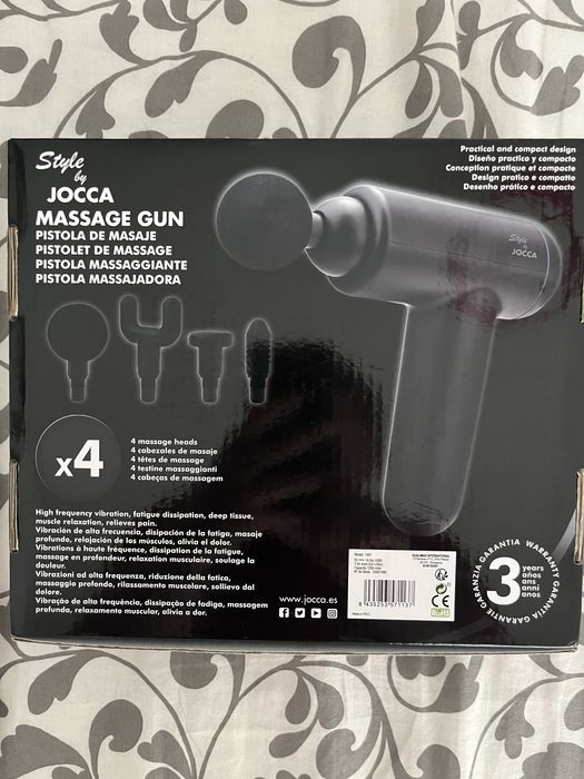 Pistola de Massagem Style by Jocca – Como Nova, 6 Níveis