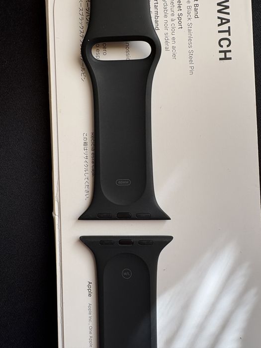 Оригінальний ремінець Apple Watch Sport Band Space Black ML 46mm