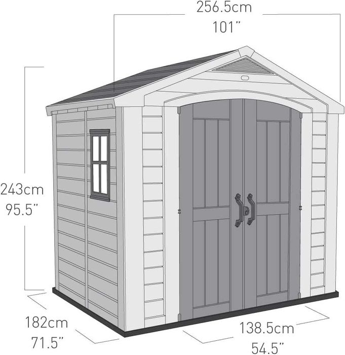 Domek Ogrodowy Narzędziowy KETER FACTOR 86 NOWY możliwość montażu