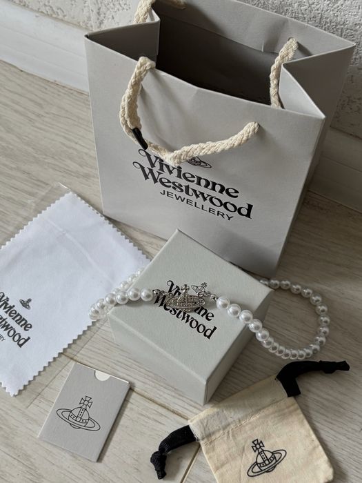 Бусы подвеска вивьен вествуд Vivienne Westwood Saturn Pearl Necklace