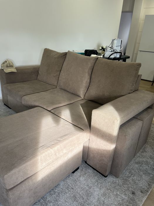 sofa 3 lugares, cor marrom