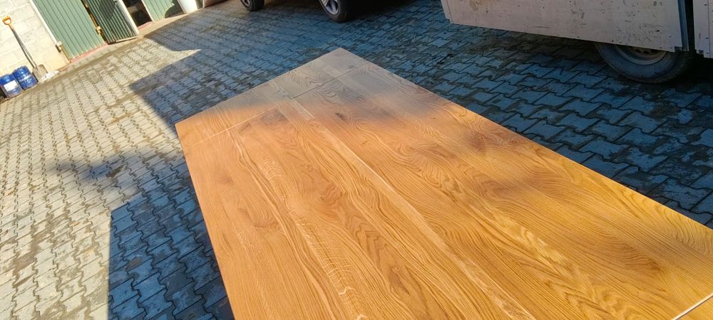 Stół  drewniany  dębowy lity drewno loftowy od ręki