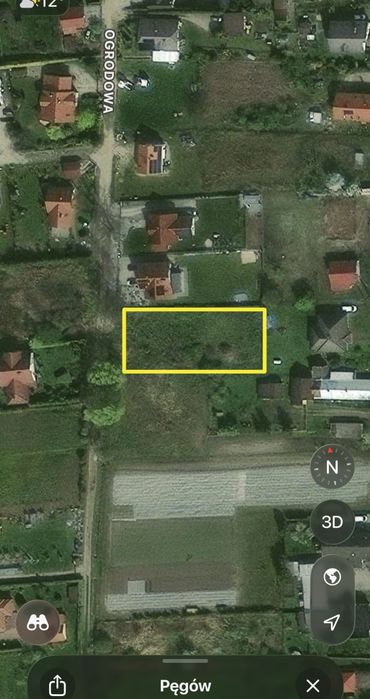 PĘGÓW Działka budowlana - CENA DO NEGOCJACJI