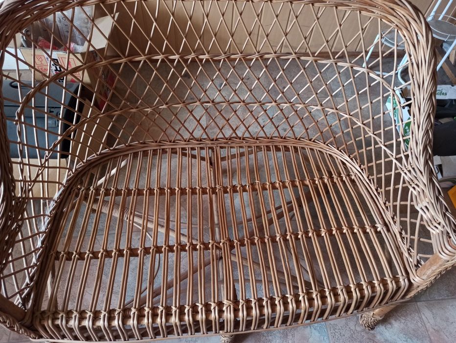 Komplet mebli z wikliny