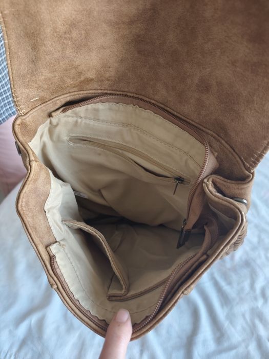 Mochila em castanho
