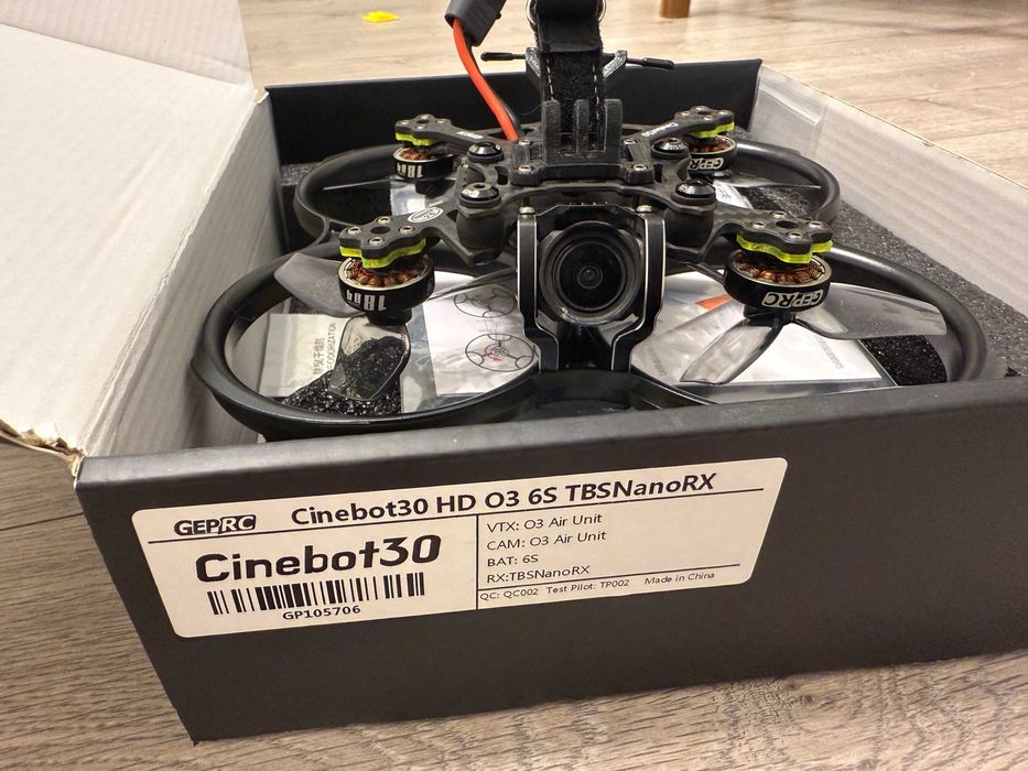 FPV дрон цифра  DJI O3 - GEPRC Cinebot30 HD DJI O3 Air Unit / TBS / 6s