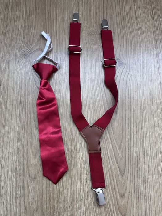 Набір краватка/галстук і підтяжки