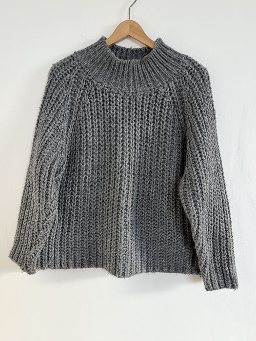 Sweter Made in Italy welna alpaka welniany zimowy gruby splot