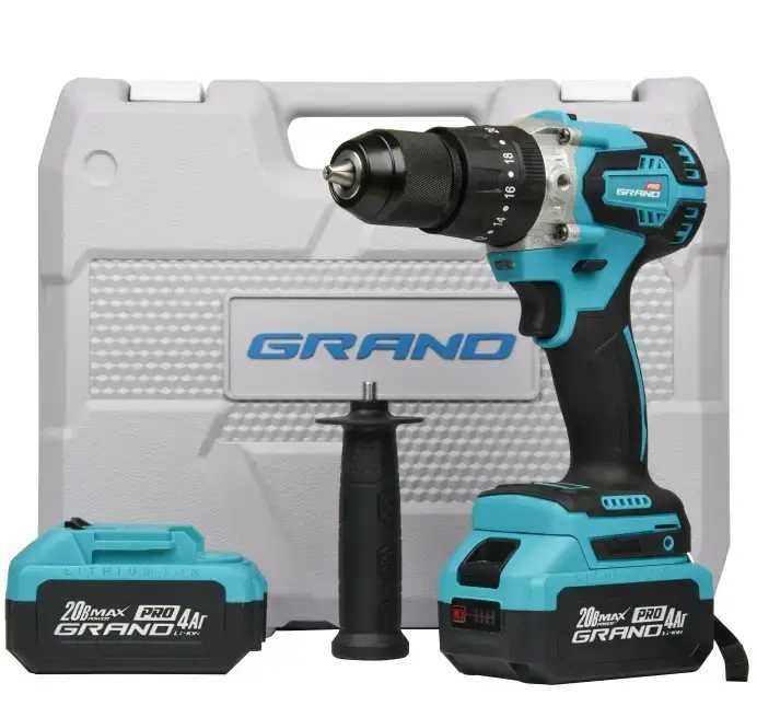 Аккумуляторний ударний шуруповерт Гранд ДА-20/13 UBL (бесщеточный)