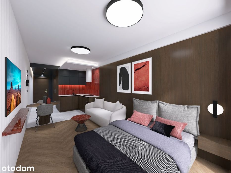 Klimatyzowane studio 27,6m2 ul. Kościuszki 22