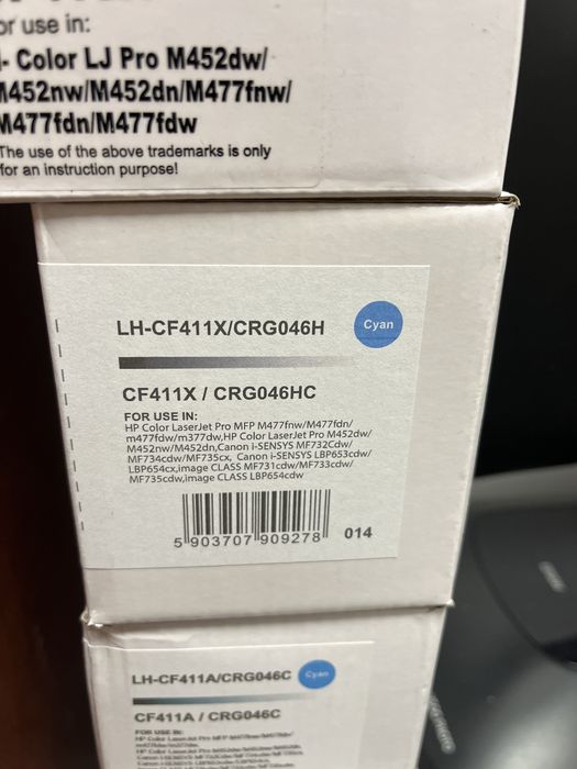 Toner yelow cyjan i magenta do Hp M452, M477