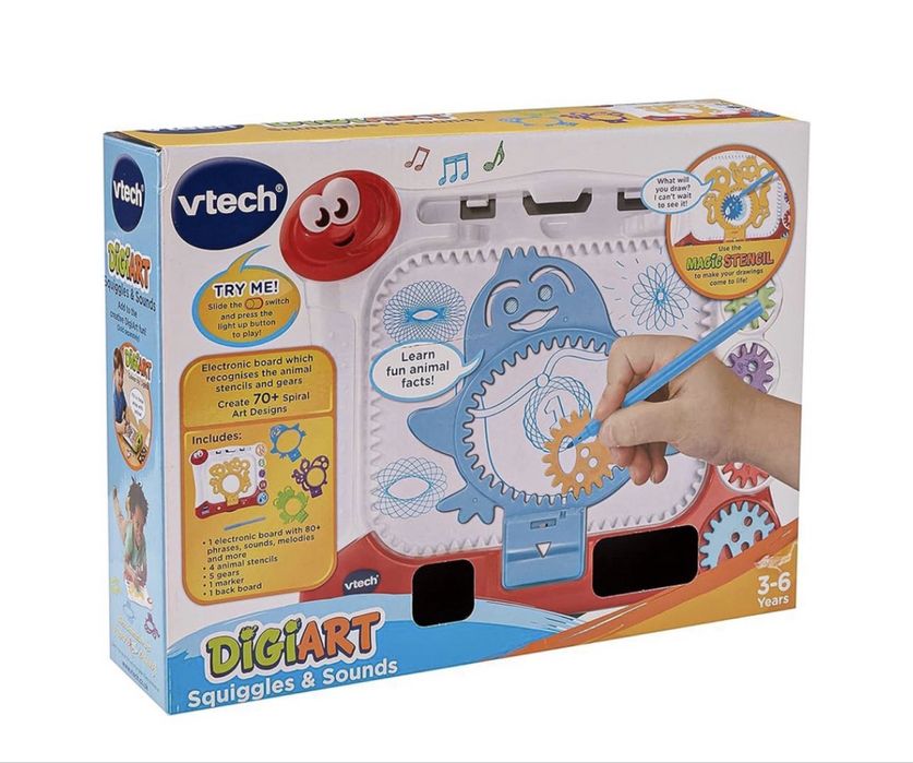 Іграшка інтерактивна дошка для малювання Vtech DigiArt Spirals&Sounds