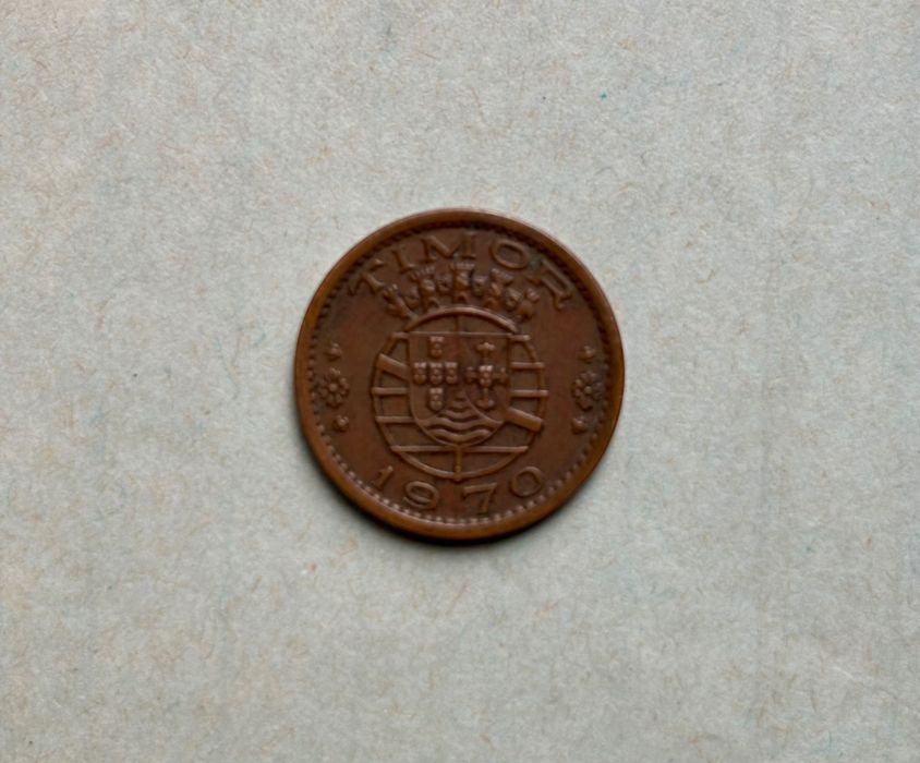 Moeda de 50 Centavos Colónia de Timor República Portuguesa 1970