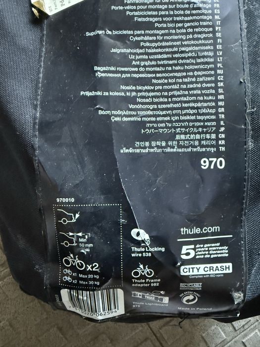 Suporte transporte bicicletas Thule