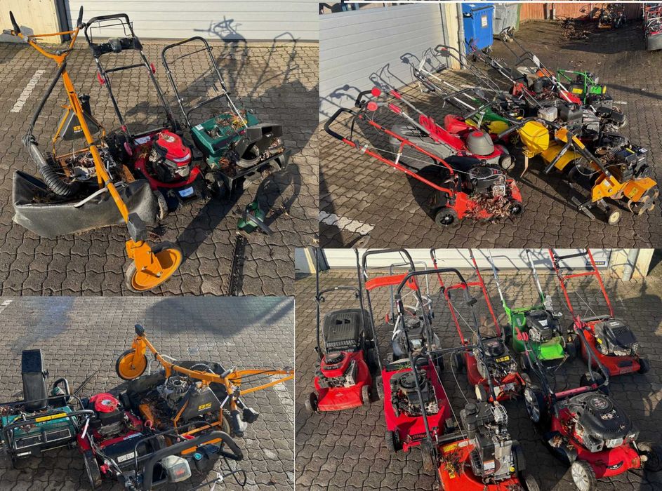 Kosiarki zamiatarki odśnieżarka piła do żywopłotu zestaw na części