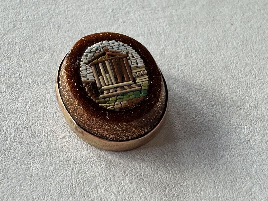 Антикварна італійська мікромозаїка XIX ст. Рим (Grand Tour)