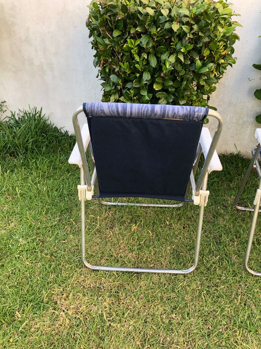4 Cadeiras de praia em lona