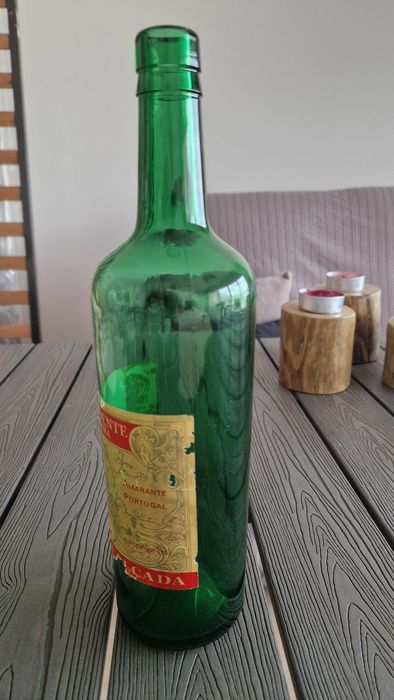 Garrafa de vidro de Aguardente, Casa da Calçada - vintage