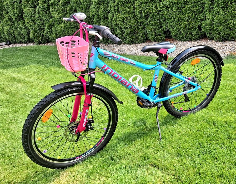 Rower  jak nowy dla dziewczynki (od122cm)INDIANA Roxy Junior Kross kola-24"/Transport
