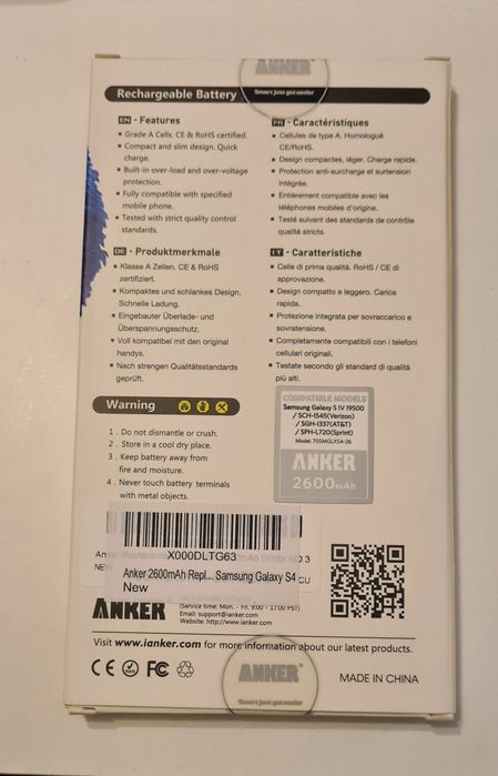 Bateria Anker para Galaxy S4