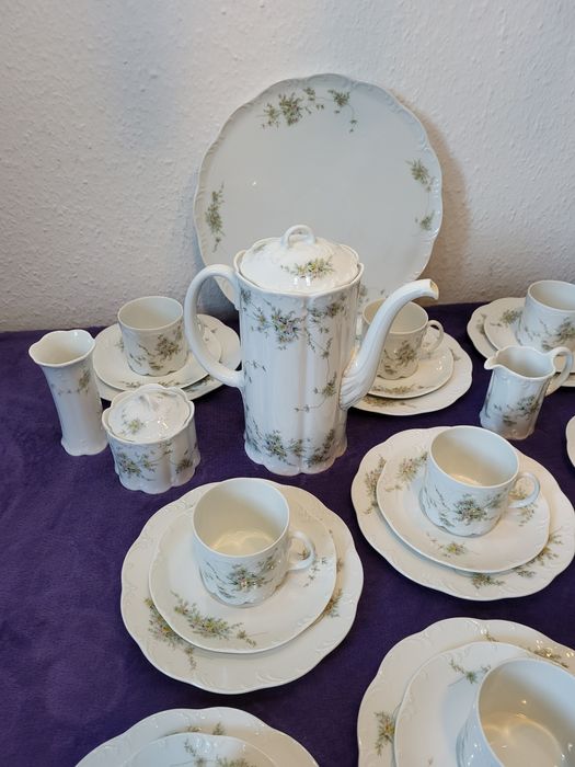 Serwis Rosenthal Classic Rose Monbijou Grün Ranke.