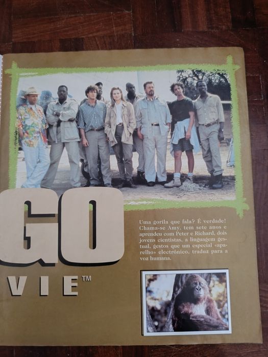 Caderneta incompleta Congo the movie da Panini