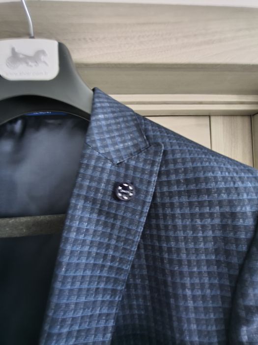 Костюм синій трійка Delmond slim fit синій