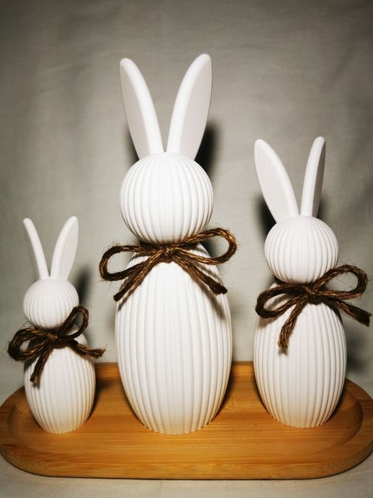 Zajączki dekoracyjne 3 szt