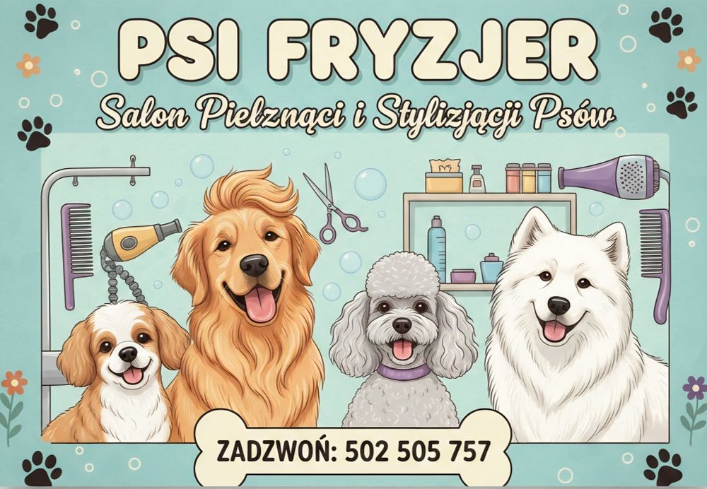 Groomer psi fryzjer spa dla psa strzyżenie psów kąpiel ozonowa