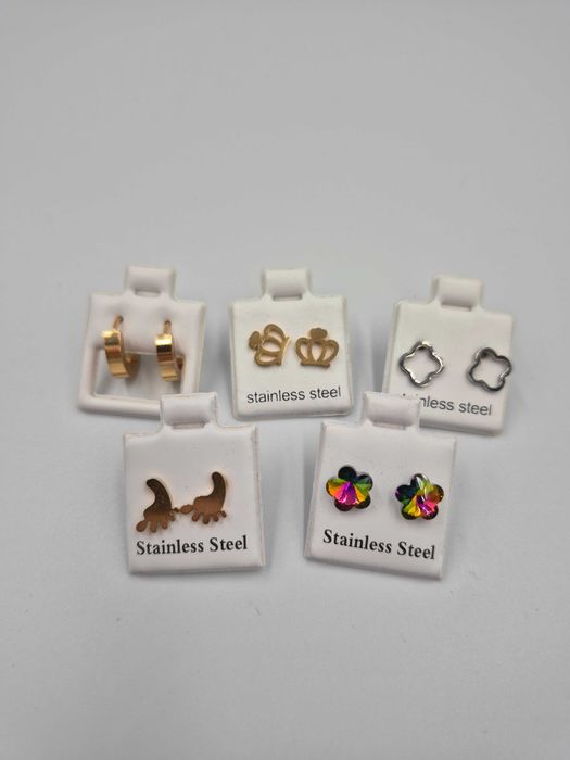 Zestaw kolczyków nr.7 - 5 sztuk