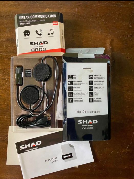 Comunicação capacete moto - Intercom shad novo