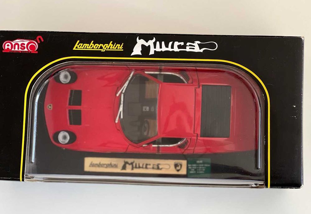 Raro Anson Lamborghini Miura escala 1:18 Novo na caixa
