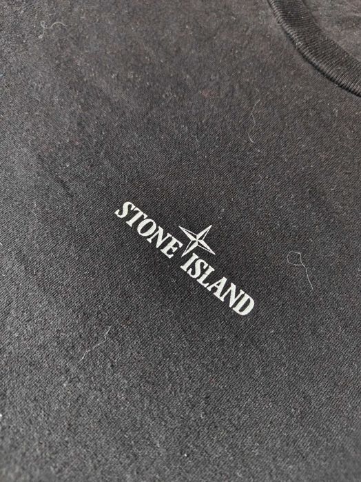 Stone Island Koszulka T-shirt Glitch Compass Logo Czarna L