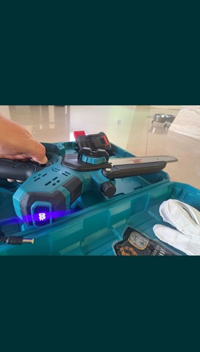 Piła gałęziówka akumulatorowa najmocniejsza walizka zestaw 2x prowadni