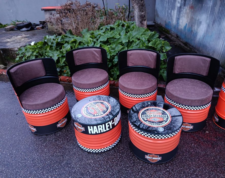 Conjunto bidões Personalizados Harley Davidson  ( ler descrição)