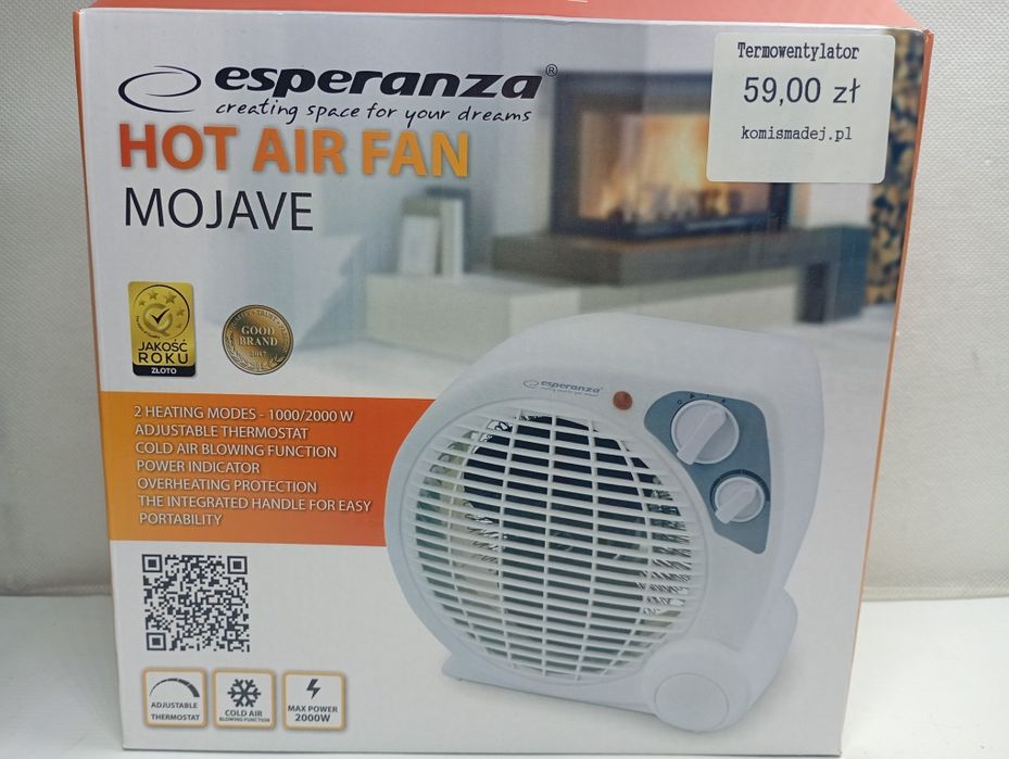 Esperanza Ehh002 Termowentylator - FARELKA Mojave