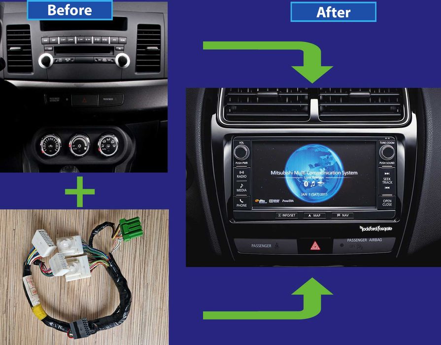 Diagnostyka Mitsubishi, Toyota, Ford, MUT-3. PHEV BMU reset, Nawigacja