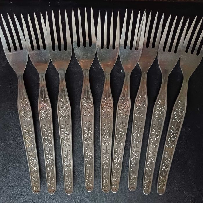 Вилки столовые СССР новые узор  нержавеющая сталь нержавейка нерж