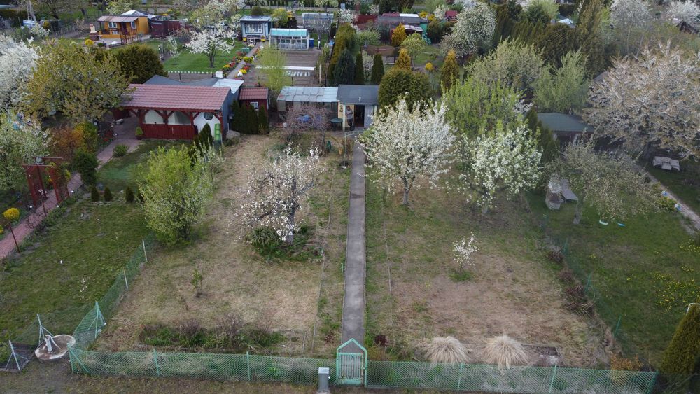 Działka ROD 516m2 - altana murowana prąd i woda - ROD Pod LIpami