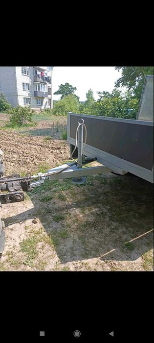 Причіп самоскид одноосний