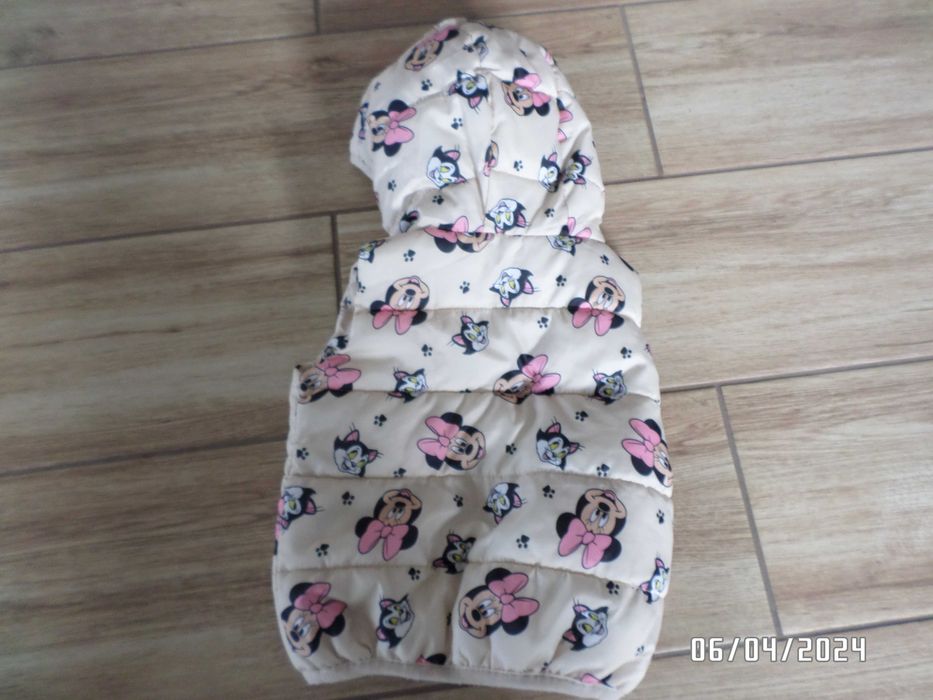 firmowa kurtka+ kamizelka dla dziewczynki-68cm