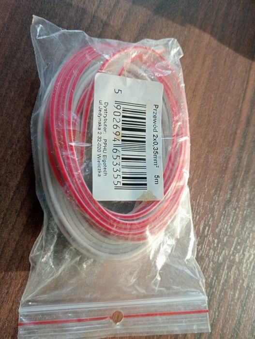 Przewód 2x0.35mm2 - 5m