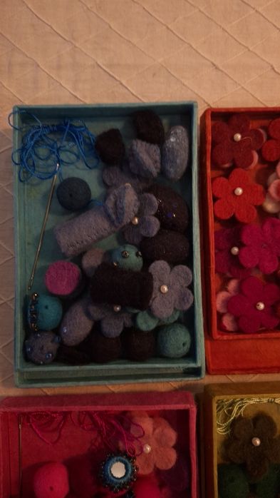 Kit feltro artesanato, para colares, pregadeiras