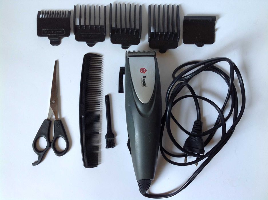 Машинка для стрижки (полурабочая) Domotec MS-4610 насадки ножницы