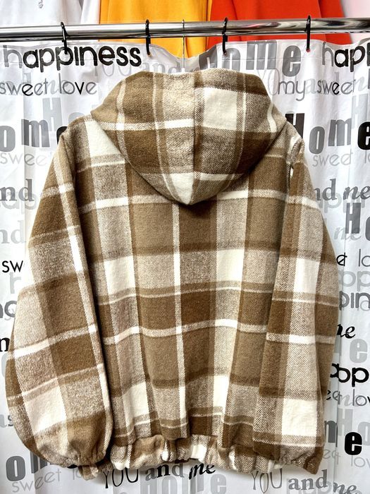 Рубашка куртка в клетку тёплая, толстая. Италия. ОВЕРСАЙЗ