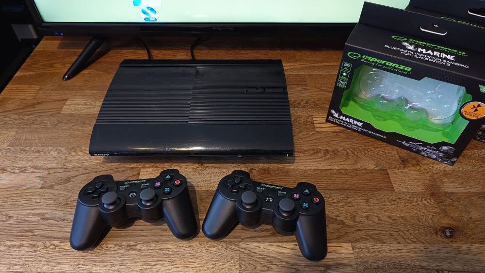 Konsola PS3 Super Slim 500GB HEN Przerobiona 2 Pady 50+ gier PKGi