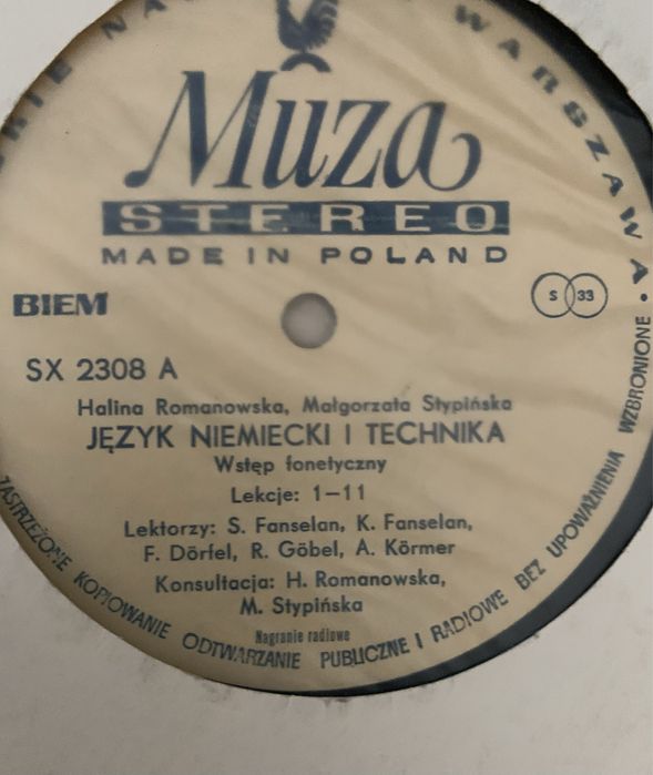 winyle do nauki jezykow obcych