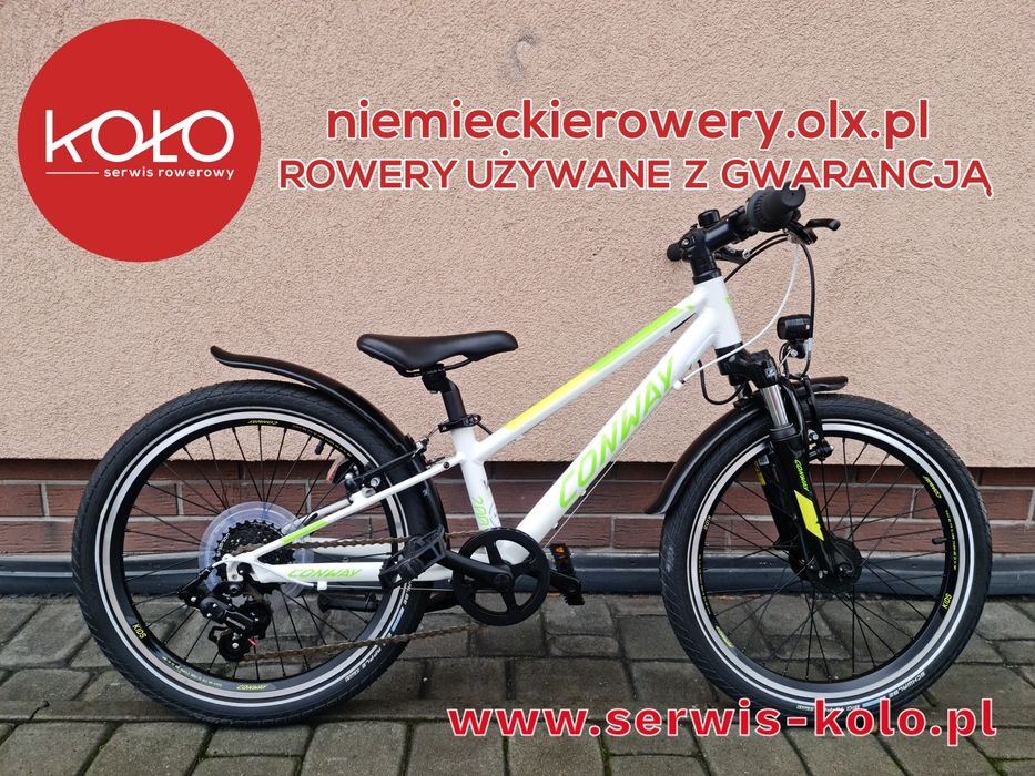 Rower dziecięcy CONWAY koła 20 SHIMANO aluminium LEKKI rabat WYSYŁKA