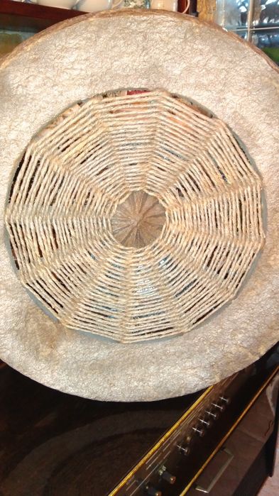 Prato Decorativo, feito com fibra de bananeira e papelão